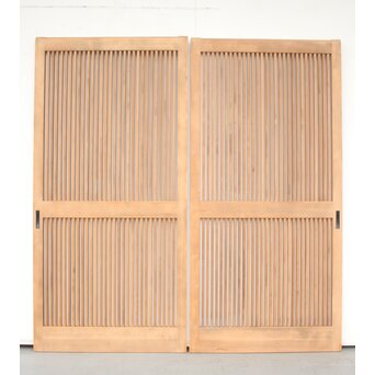 白木格子戸 2枚1組　L1001