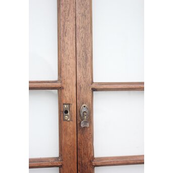 アールデコ 緑色ガラス戸 2枚1組　GD1243YD 