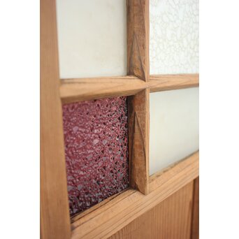 紫色ガラスのドア　GD1246 稀少な紫いろ