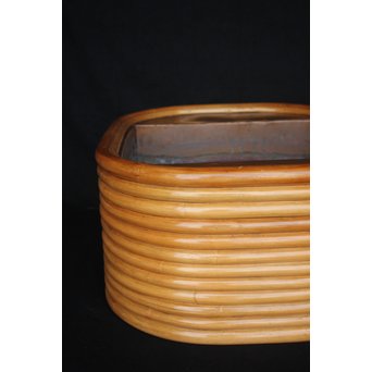 YKR 山川ラタン 火鉢 サイドテーブル　U105 