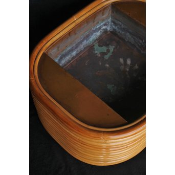 YKR 山川ラタン 火鉢 サイドテーブル　U105 