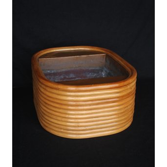 YKR 山川ラタン 火鉢 サイドテーブル　U105 