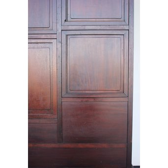 芝山細工蒔絵大飾棚 / 紅木蒔絵博古櫃　Q075 