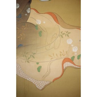 横尾芳月《美人画》絹本まくり　Z180 