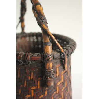 巧香銘 竹編花籠　U107 