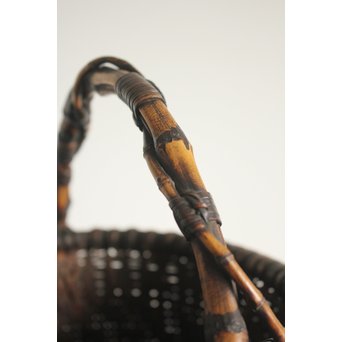 巧香銘 竹編花籠　U107 