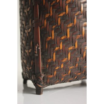 巧香銘 竹編花籠　U107 