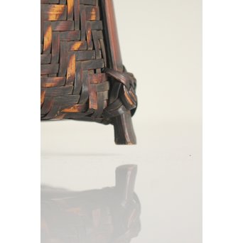 巧香銘 竹編花籠　U107 