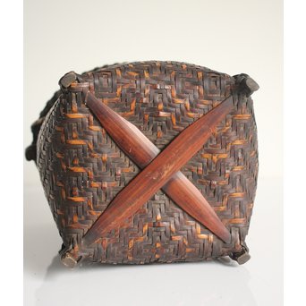 巧香銘 竹編花籠　U107 