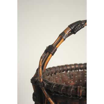 巧香銘 竹編花籠　U107 