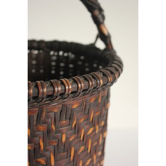 巧香銘 竹編花籠　U107 