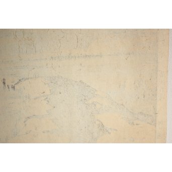 吉田博 富士拾景 河口湖 自摺大正15年作 新版画　Z181 