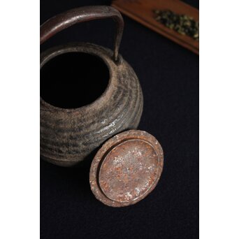 砲口芋頭 木爪提手 丸形鉄瓶　M146 