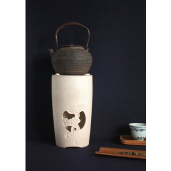 砲口芋頭 木爪提手 丸形鉄瓶　M146 