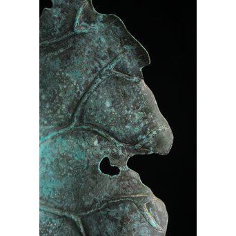 蓮型 打出銅水盤/菓子盆　M147 