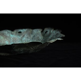 蓮型 打出銅水盤/菓子盆　M147 