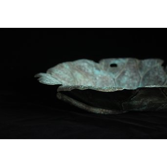 蓮型 打出銅水盤/菓子盆　M147 