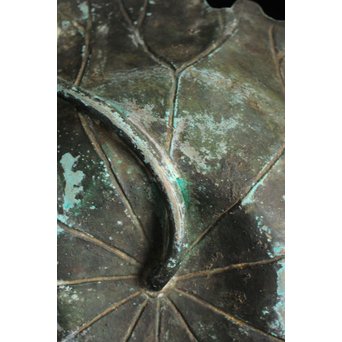 蓮型 打出銅水盤/菓子盆　M147 