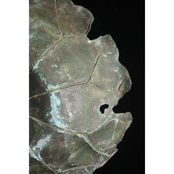 蓮型 打出銅水盤/菓子盆　M147 