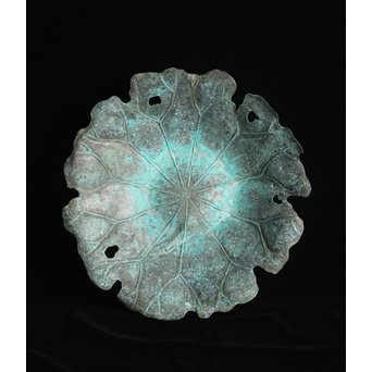 蓮型 打出銅水盤/菓子盆　M147 