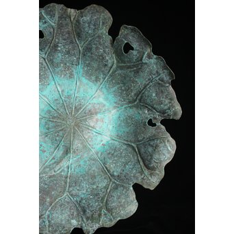 蓮型 打出銅水盤/菓子盆　M147 