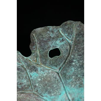 蓮型 打出銅水盤/菓子盆　M147 