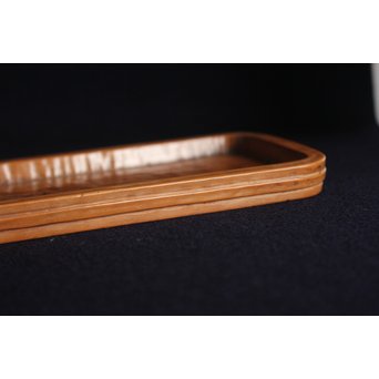 黄楊の煎茶盆　X149 