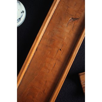 黄楊の煎茶盆　X149 