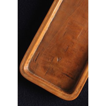 黄楊の煎茶盆　X149 