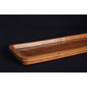 黄楊の煎茶盆　X149 