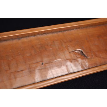 黄楊の煎茶盆　X149 