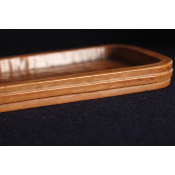 黄楊の煎茶盆　X149 