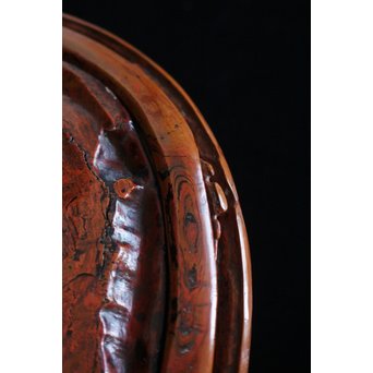 乾漆ひしゃげ水指　Q076 