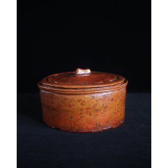 乾漆ひしゃげ水指　Q076 