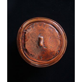 乾漆ひしゃげ水指　Q076 