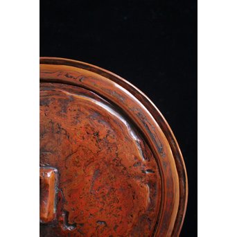 乾漆ひしゃげ水指　Q076 