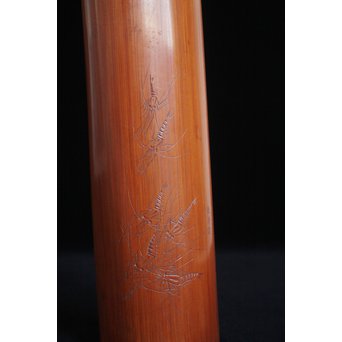 竹 蝦彫刻 腕枕/わんちん 茶合　U112 