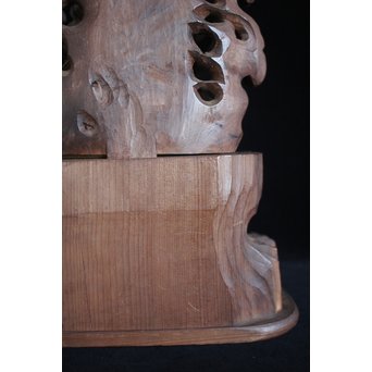 仏教美術 木彫不動明王坐像　X152 