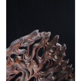 仏教美術 木彫不動明王坐像　X152 