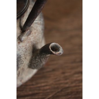 木越三右衛門 極箱 白肌銀象嵌鉄瓶　M148 