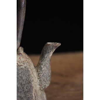 木越三右衛門 極箱 白肌銀象嵌鉄瓶　M148 