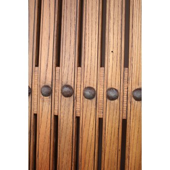 総欅大金具格子蔵戸　W975Y 