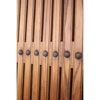 総欅大金具格子蔵戸　W975Y 