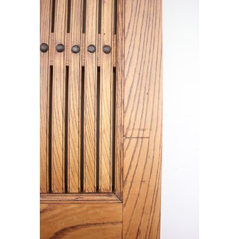 総欅大金具格子蔵戸　W975Y 