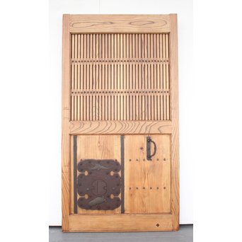 総欅大金具格子蔵戸　W975Y