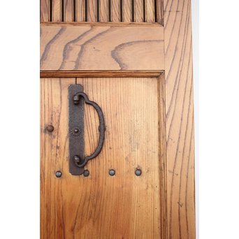 総欅大金具格子蔵戸　W975Y 