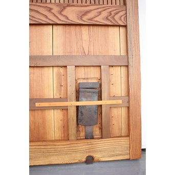 総欅大金具格子蔵戸　W975Y 