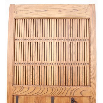 総欅大金具格子蔵戸　W975Y 