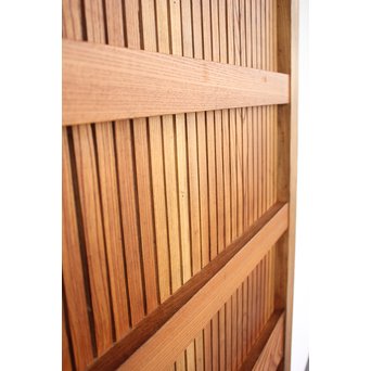 総欅大金具格子蔵戸　W975Y 