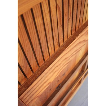 総欅大金具格子蔵戸　W975Y 